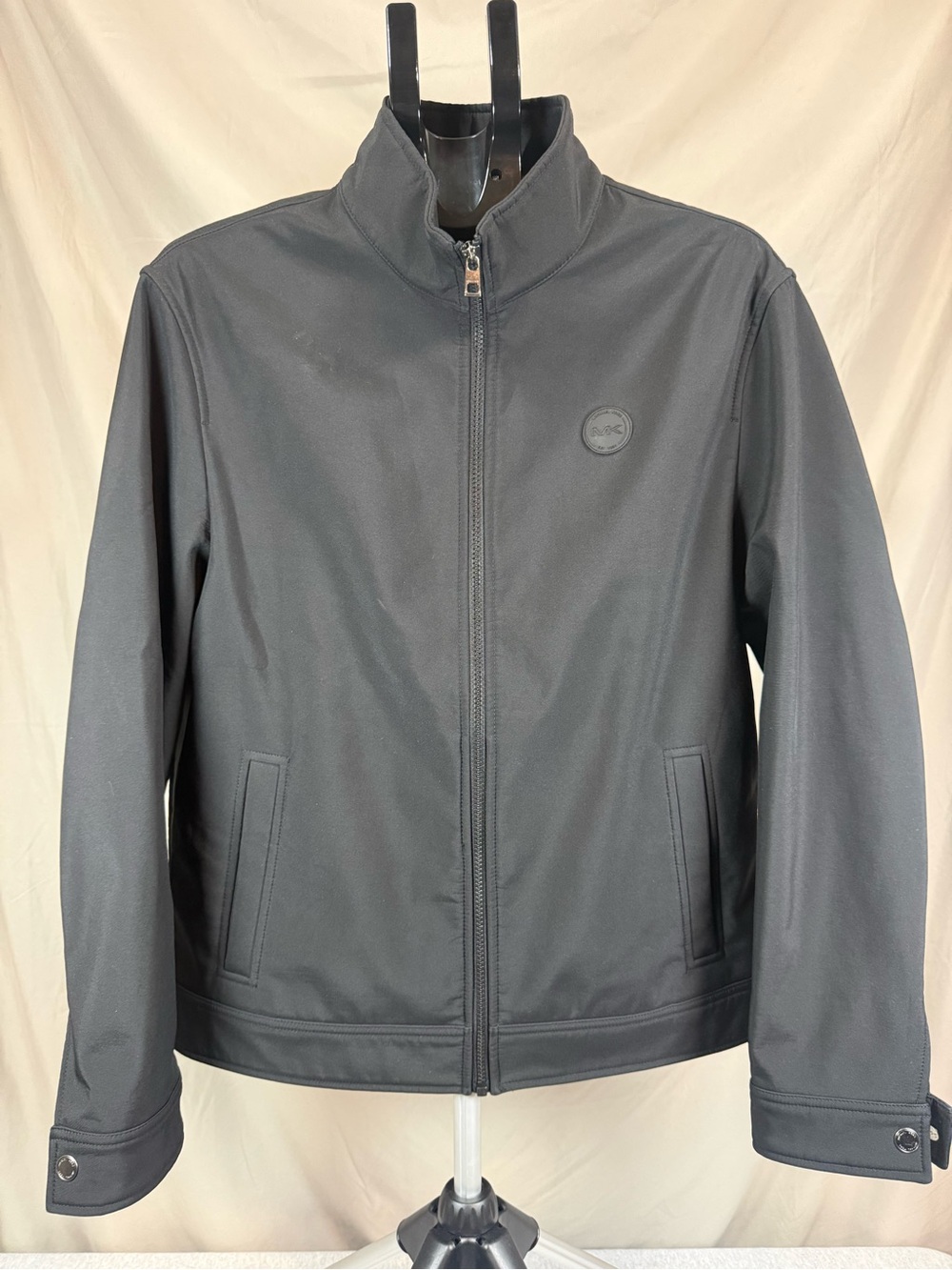 Michael Kors‎ Insulated Full-Zip Jacket Black Size Medium